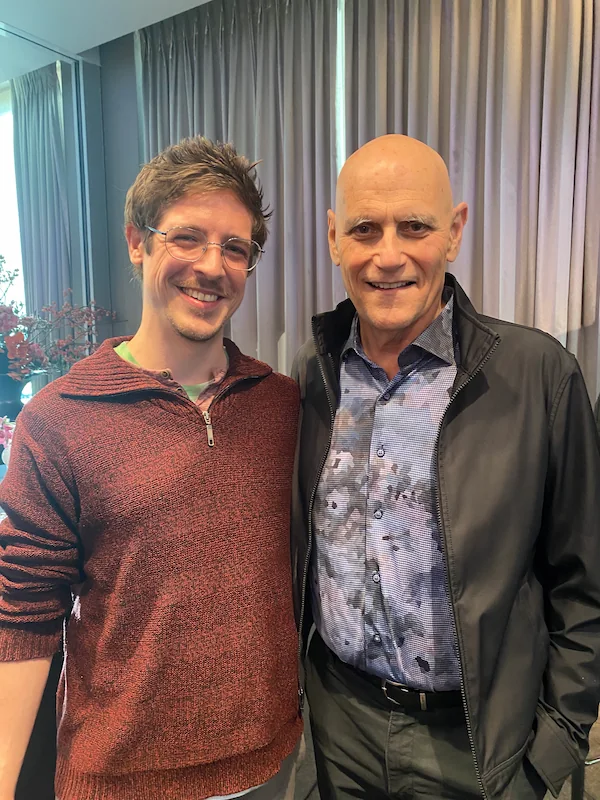 Robin Friedel mit Steven Hayes bei einem Workshop in Utrecht